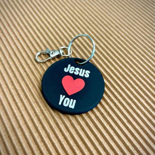 Jesus ❤️ You Keychain
