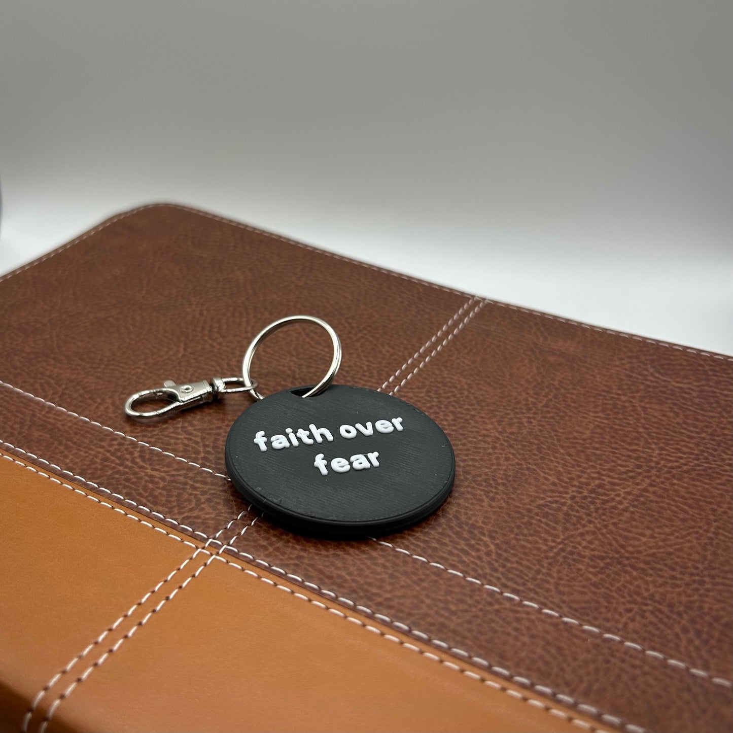 Faith Over Fear Keychain