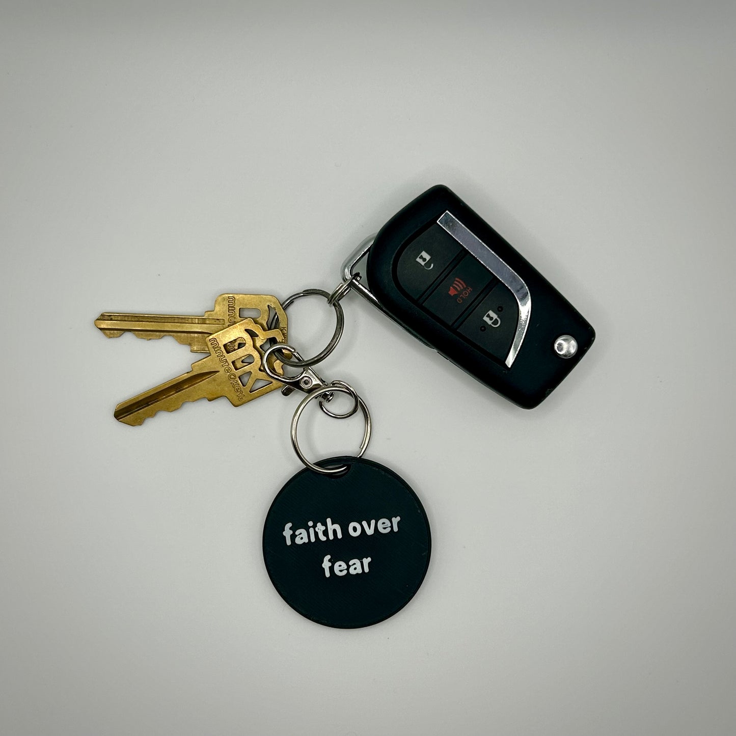Faith Over Fear Keychain