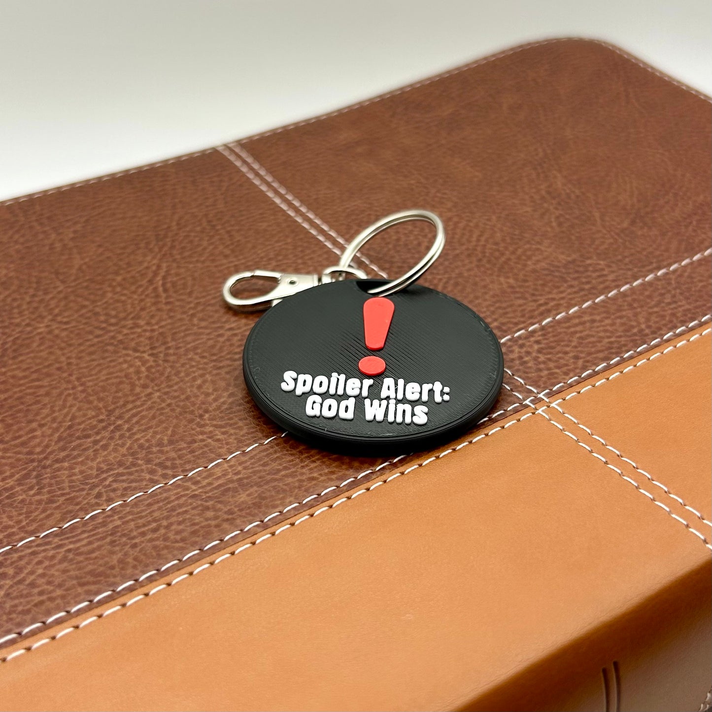 Spoiler Alert: God Wins Keychain