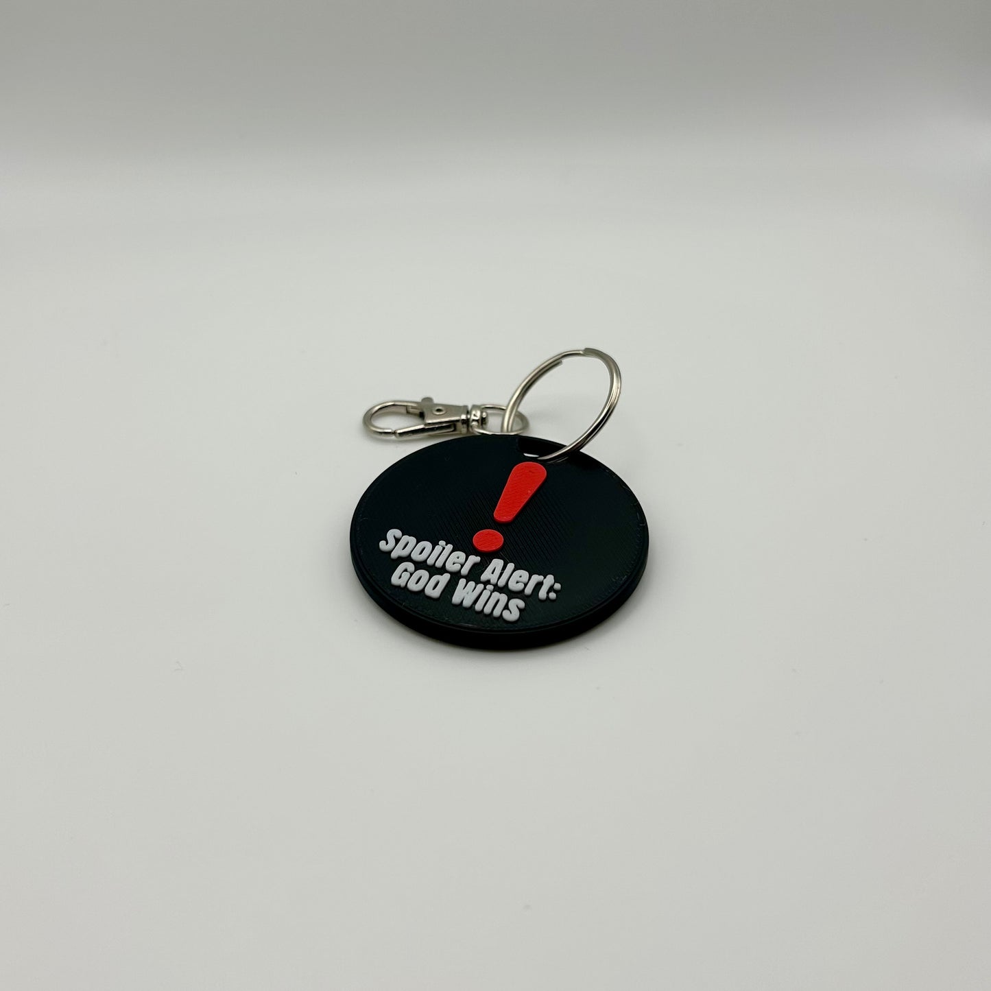 Spoiler Alert: God Wins Keychain